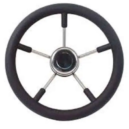Steering Wheel 330mm - 316SS With Black Polyurethane Foam Grip