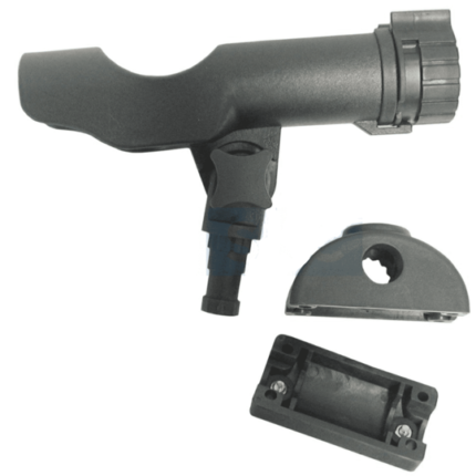 Black Plastic Rail Mount Rod Holder