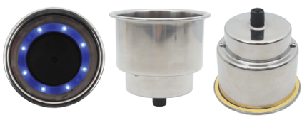 Can / Beverage / Cup Holder Large With 8 Led 304SS