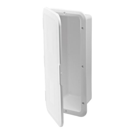 Storage Case f/Fire Extinguisher 2kg, w/Door (White)