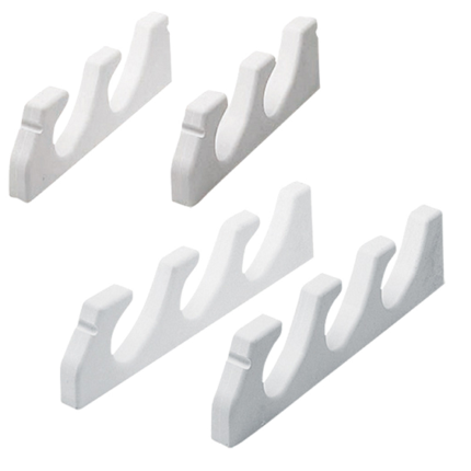 Storage Rack Pairs For 2 Fishing Rods - White