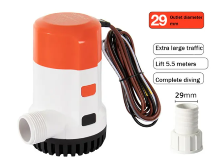 Bilge Pump Seaflo 2000Gph 12V/7.5A