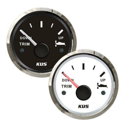 Trim Gauge 52mm White Face w/Stainless Steel Bezel