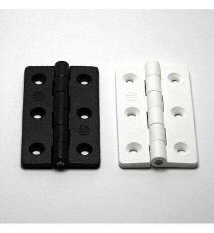 BG BOATS - LARGE HINGE 70 X 25mm BLACK OR WHITE