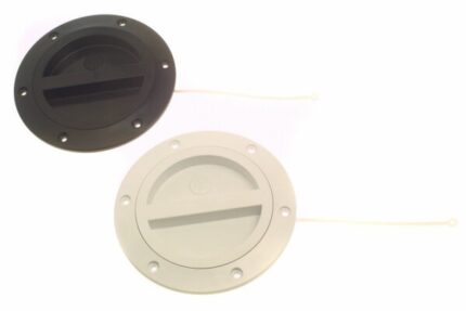 INSPECTION HATCH COVER (BLACK) - DIA 4inch / 10cm WITH SEAL
