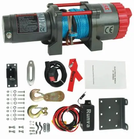 4500LB (2000KG)12V WINCH W/SYNTHETIC ROPE